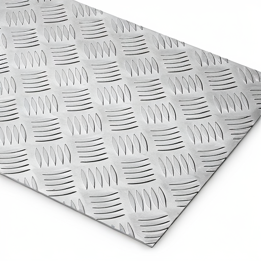 Chapa de Alumínio Antiderrapante Xadrez 3,00mm – 35 x 35 cm (Piso de ônibus)