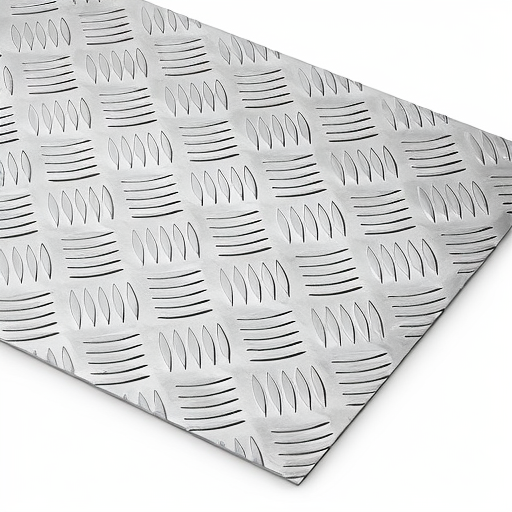 Chapa de Alumínio Antiderrapante Xadrez 3,00mm – 29 x 29 cm (Piso de ônibus)