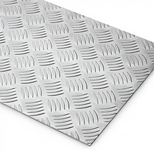 Chapa de Alumínio Antiderrapante Xadrez 3,00mm – 27 x 27 cm (Piso de ônibus)