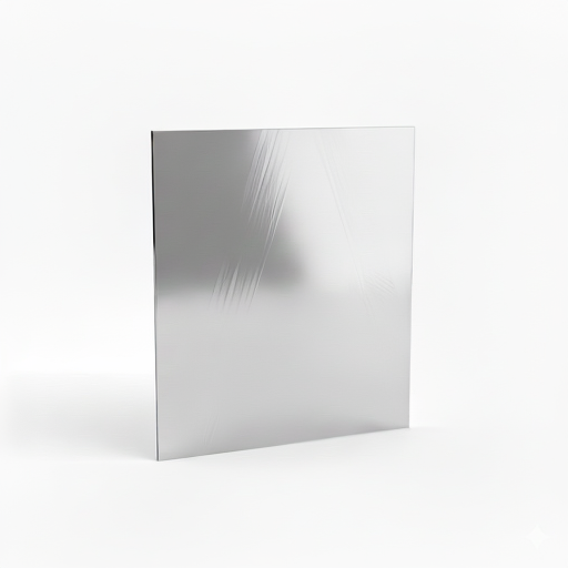 Chapa de Aço Inox 430 Brilhante 1,00mm – 18 x 18 cm