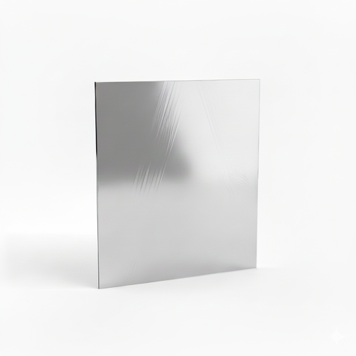 Chapa de Aço Inox 430 Brilhante 1,00mm – 21 x 21 cm