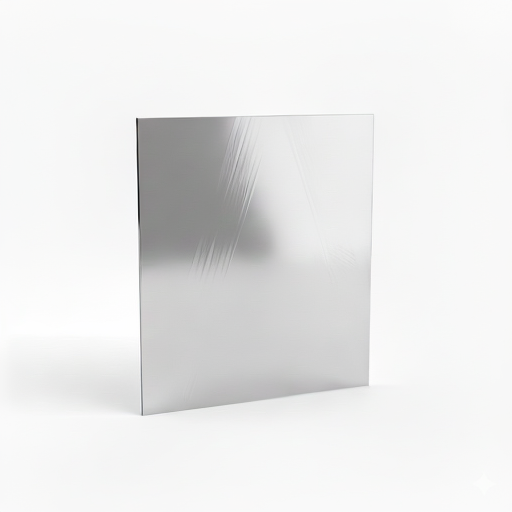 Chapa de Aço Inox 430 Brilhante 1,00mm – 24 x 24 cm