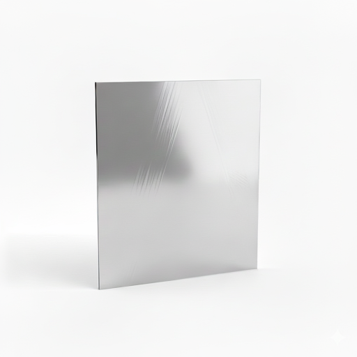 Chapa de Aço Inox 430 Brilhante 1,00mm – 41 x 41 cm