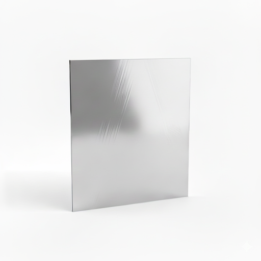 Chapa de Aço Inox 430 Brilhante 1,00mm – 47 x 47 cm