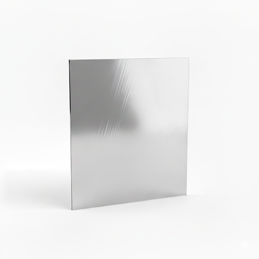 Chapa de Aço Inox 430 Brilhante 1,00mm – 57 x 57 cm