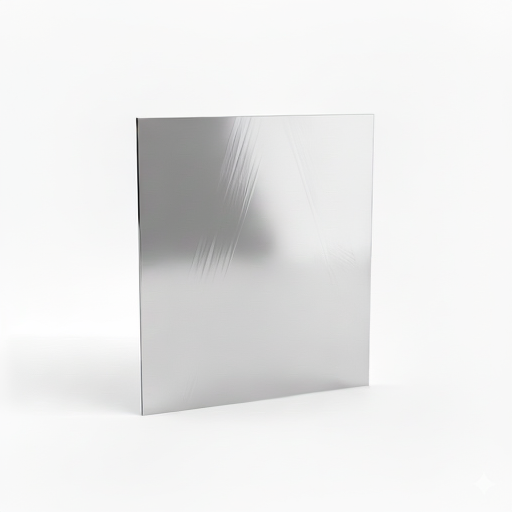 Chapa de Aço Inox 430 Brilhante 0,90mm – 21 x 21 cm