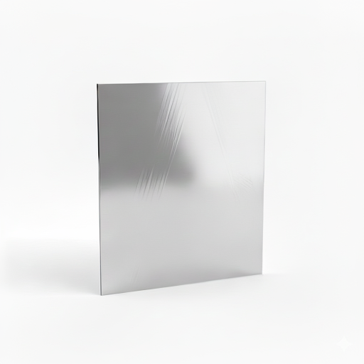 Chapa de Aço Inox 430 Brilhante 0,90mm – 50 x 50 cm