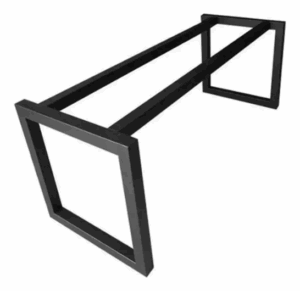 Base de Mesa Industrial Metálica 180x80x75cm Reforçada