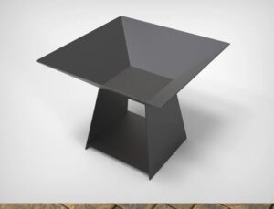 Lareira Metálica Externa Retangular 80x35x30cm