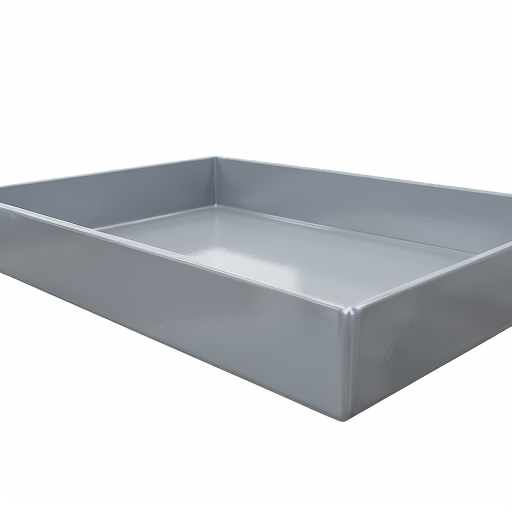 Bandeja Quadrada em Chapa de Aço Nº 22 (~0,75 mm) 85 x 85 cm com Aba 15 mm – CDS Industrial