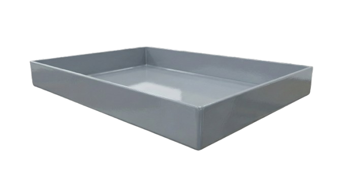 Bandeja em Chapa de Aço 3/16 - 48 x 48 - Pintura na Cor Cinza