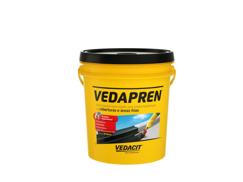 Vedapren Laje Manta Liq 18 Kg Preto (112530)