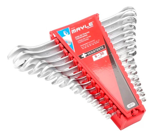 Jogo Chaves Combin 15pc 6a32 Mm Cromo-vanádio Mayle (102404MY)
