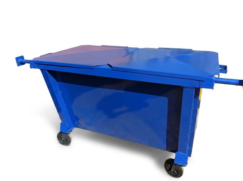 Container de Lixo 1200L em Aço Galvanizado para Condomínios | CDS Industrial