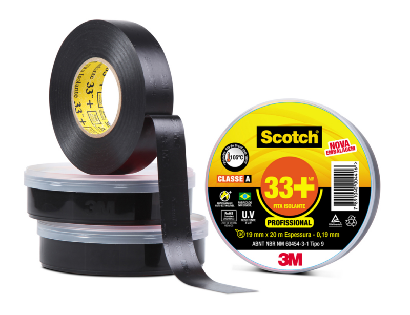 Fita Isolada 19mmx05mt Pt 33+scotch (HB004162127)