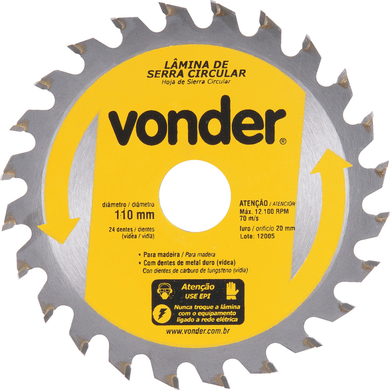 Serra Circ de Widea 400 Mm (16") 48d Vonder (4650400480)
