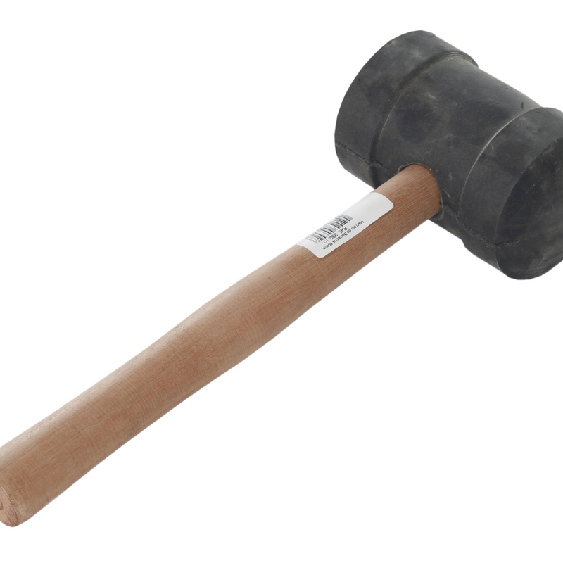 Martelo Borracha 80 Mm Pt Cabo Madeira MAX (32555)