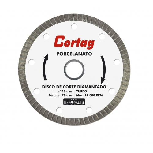 Disco Diam Turbo Porcelan Profissional 110 Mm Cortag (60863)