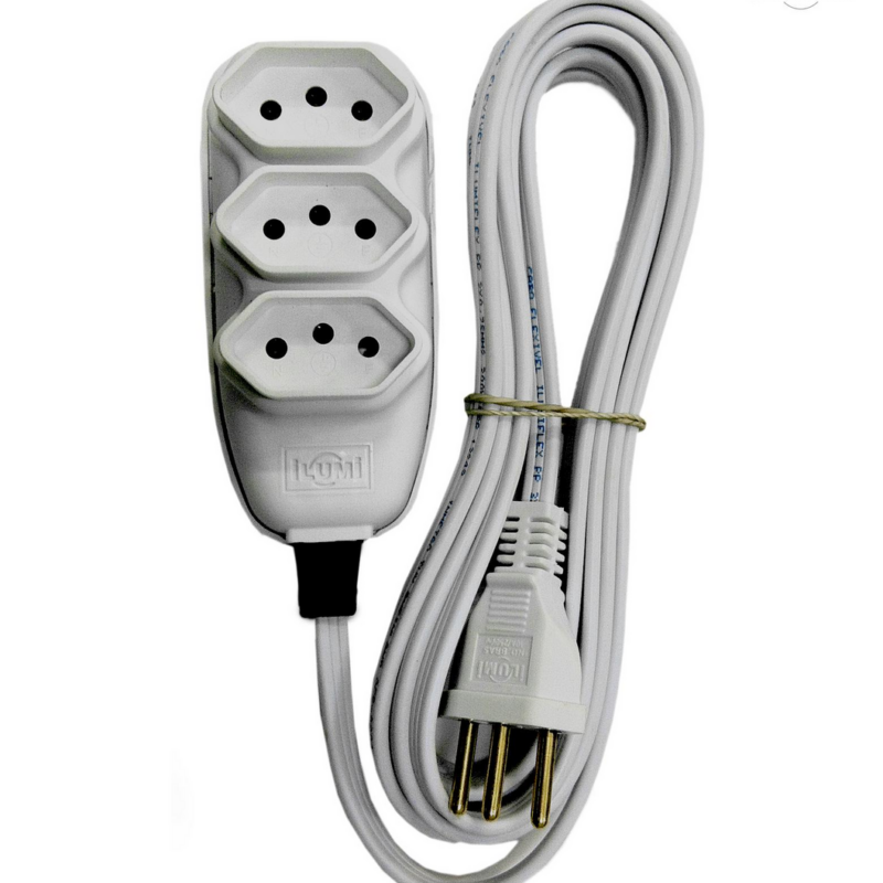 Extensao Pp Chato 2p+t 3mt Cz Compact (1799)