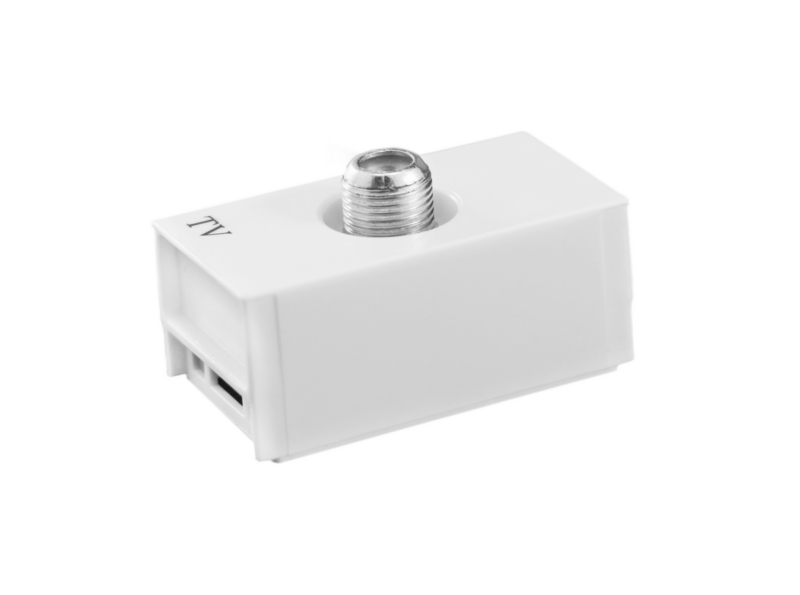 Slim/lev Mod Br 1tom Cabo Coax Tv (8163)