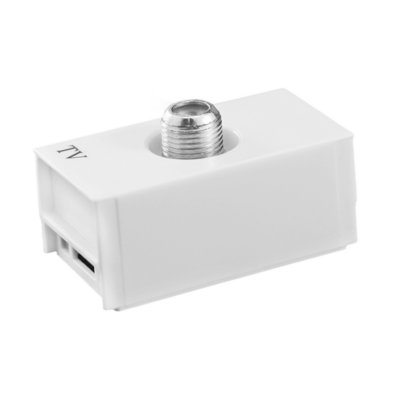 Slim/lev Mod Br 1tom Cabo Coax Tv (8163)