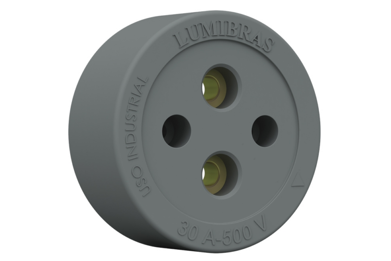 Tomada Industrial 2x30a Nylon Cz (023.1)