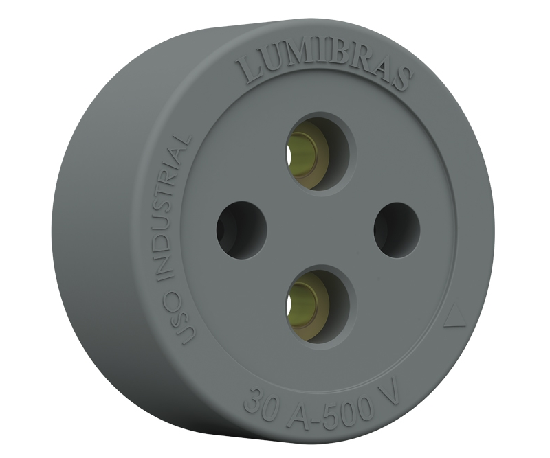 Tomada Industrial 2x30a Nylon Cz (023.1)