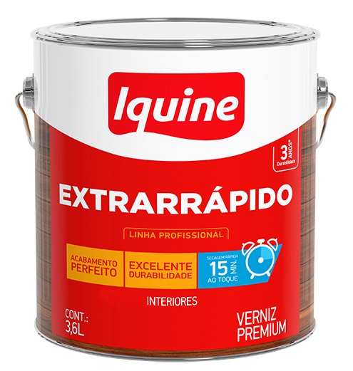 Verniz Extrarrapido Bril 3,6lt Nogueira (7892948000104)