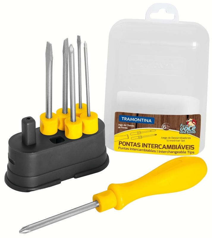 Jogo Chaves Fenda/phillips 06pc Tramontina (41110/506)