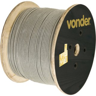 Cabo Aço Plast 1/8" 3,18 Mm 100mt Vonder (3521032707)