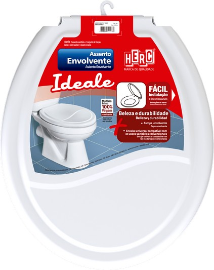 Assento Plast Oval Br Ideale (385)