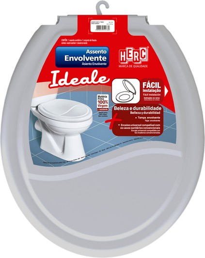 Assento Plast Oval Cz Claro Ideale (386)