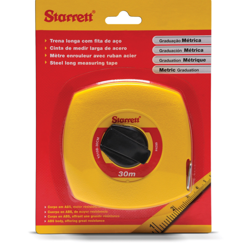 Trena 30mt Aço Cx Fechada Starrett (KTS510-30M-S)