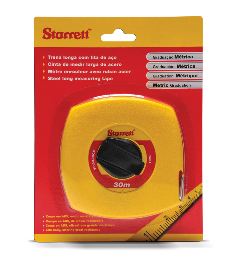 Trena 30mt Aço Cx Fechada Starrett (KTS510-30M-S)