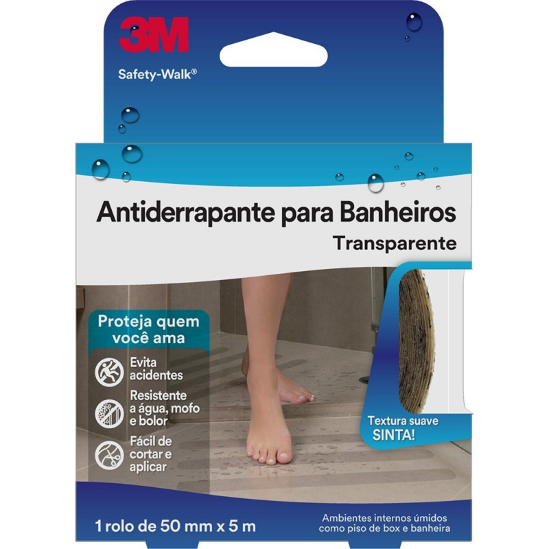 Fita Anti Derrap 50mmx05mt Transp Banhei (HB004384663)