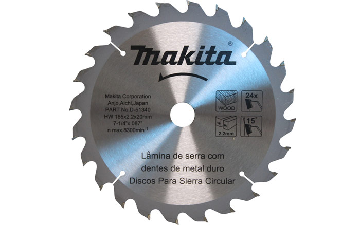 Serra Circ de Widea 185 Mm (7.1/4") 24d Makita (D-51340)