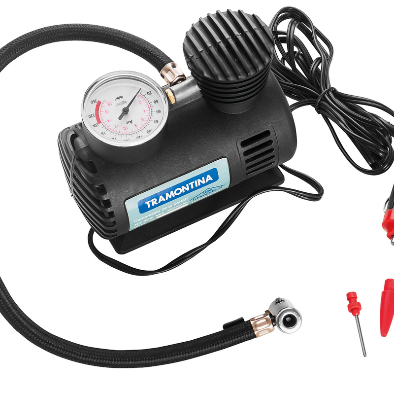 Compressor Ar Portatil 12 V 50 W Bivolt Tramontina (42330/001)