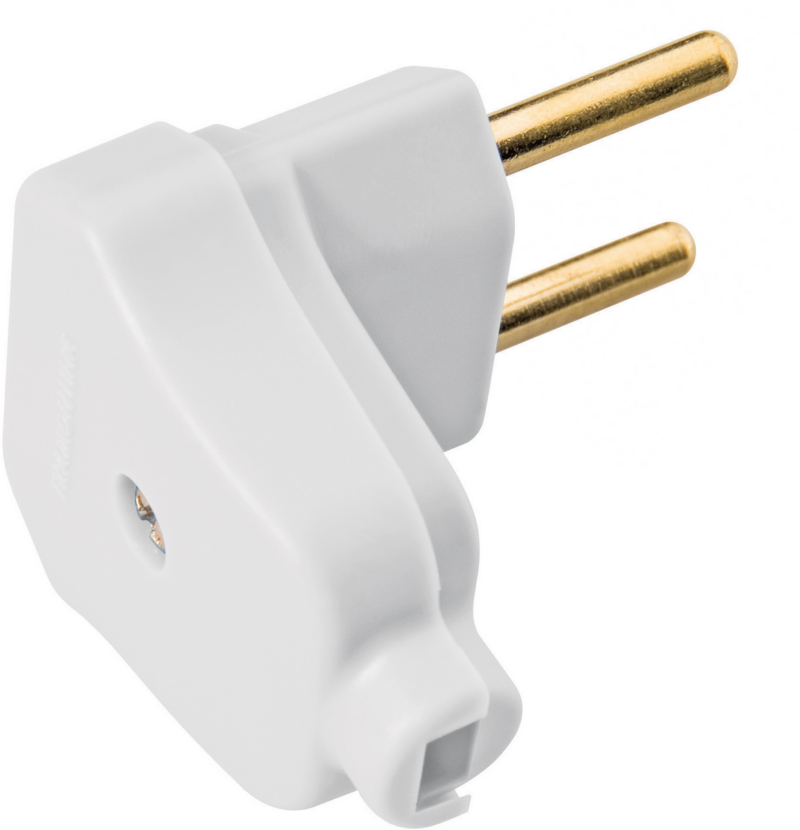 Plug 2p Macho 10a Br Triang (57402/006)