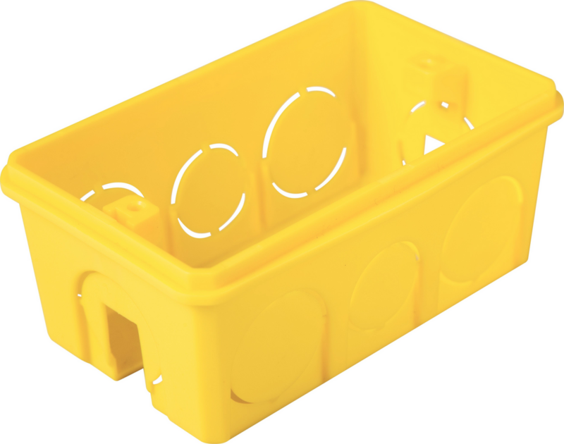 Caixa de Luz Pvc 4×2 Retan Amarelo (57500/044)
