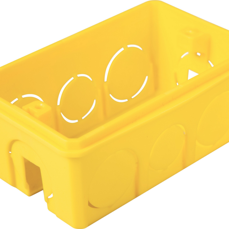 Caixa de Luz Pvc 4x2 Retan Amarelo (57500/044)