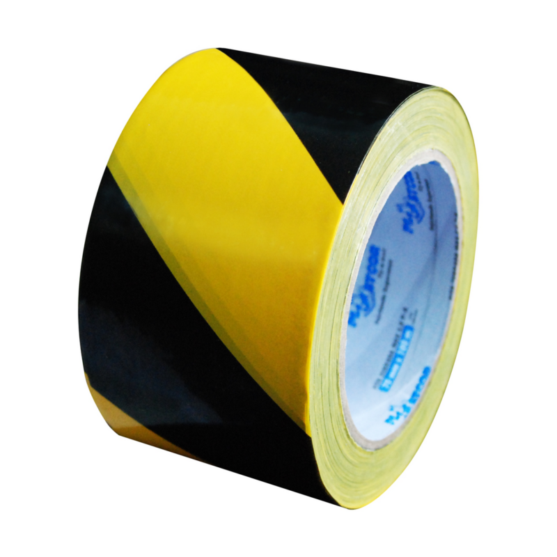 Fita Zebrada 70mmx100m Pt/amarelo (700.00081)