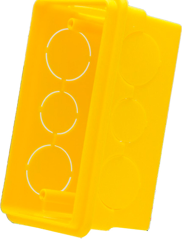 Caixa de Luz Pvc 4x2 Retan Amarelo (620621S/620621PCT)