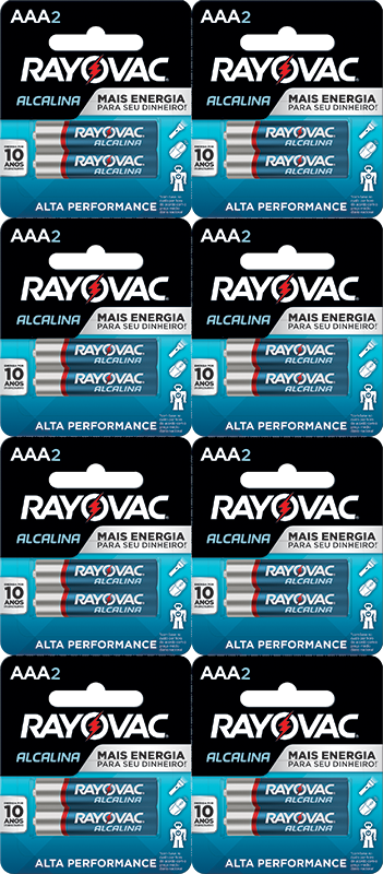 Pilha Alcalina Aaa Palito Com16pc (20958)