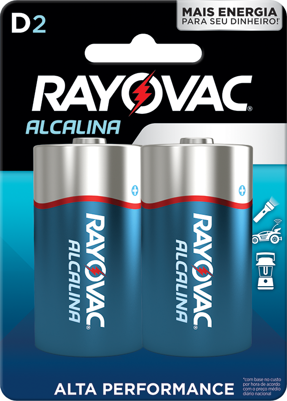 Pilha Alcalina D Grande Com2pc (20220)
