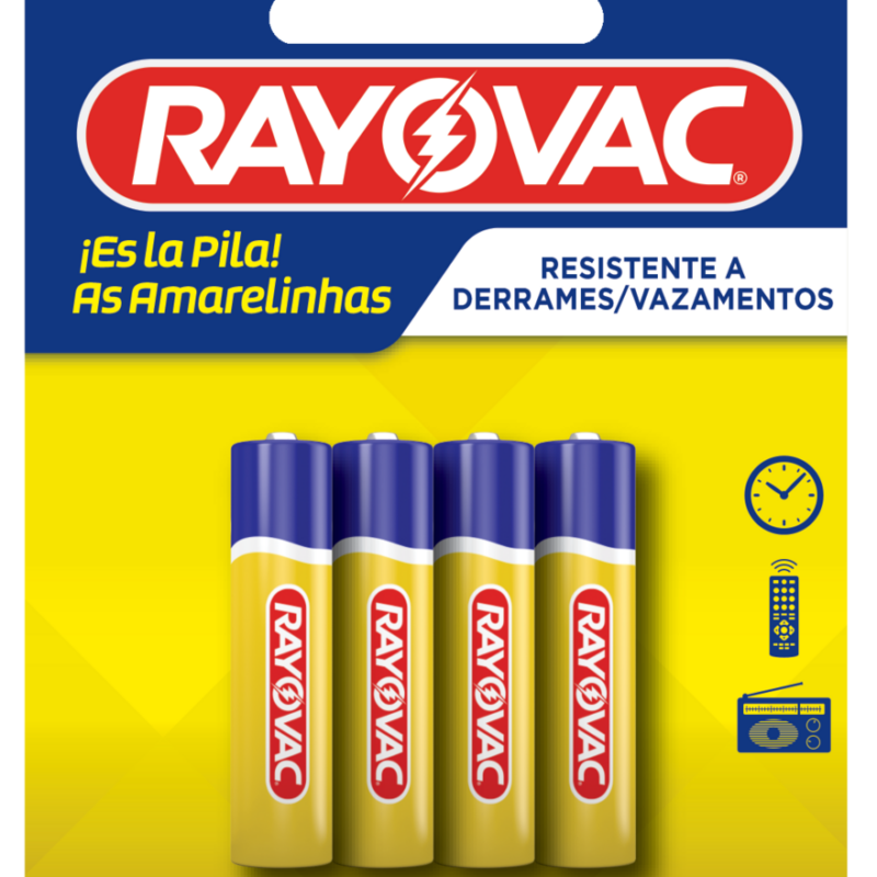 Pilha Amarelinha Aaa Palito Com4pc (10307)