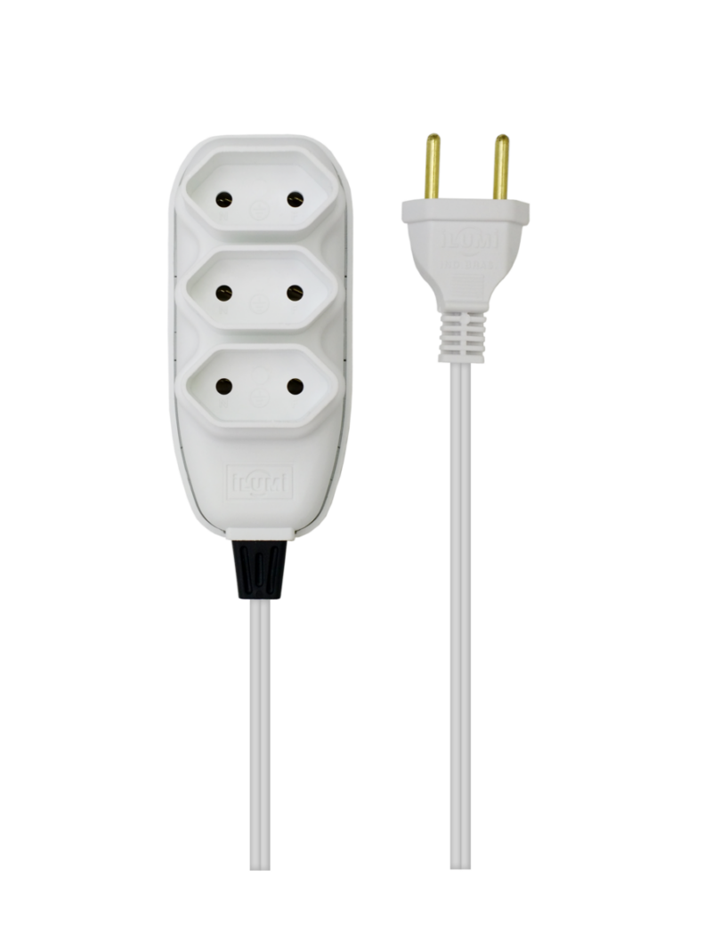 Extensao Pl 2p 2×0,75 3m Br Compact (17911)