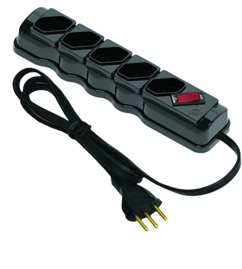 5 Tom 2p+t Pt Eco 250 V Filtro De Linha (34017)