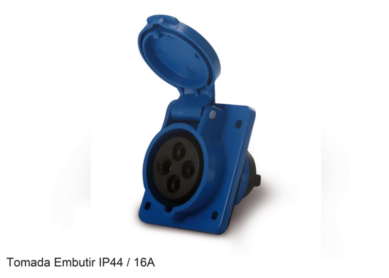 Tomada Industrial Emb 3p+t 16a 220 V Azul (05168.4049.44)