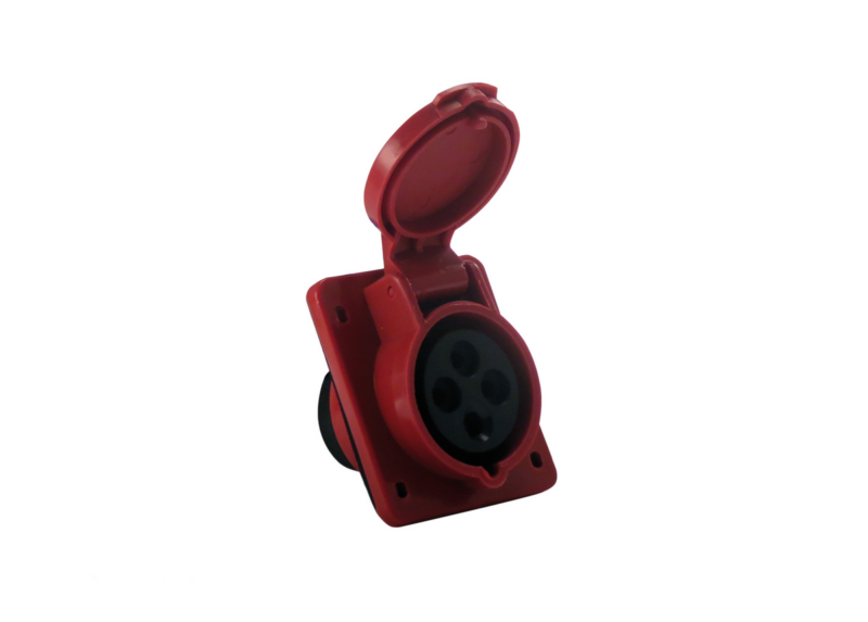 Tomada Industrial Emb 3p+t 32a 380 V Vermelho (05168.4246.44)