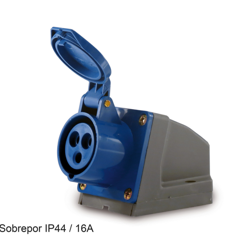 Tomada Industrial Sob 2p+t 32a 220 V Azul (05169.3206.44)